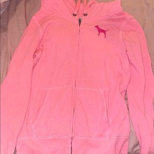 VS Pink Zip Hoodie